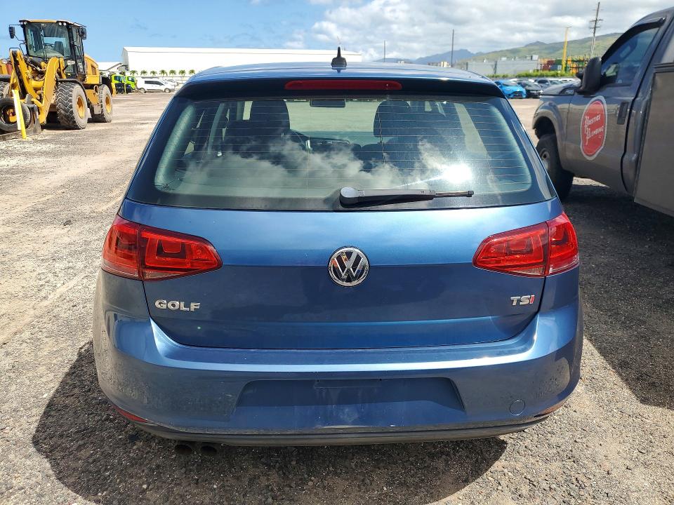 2016 Volkswagen Golf VIN 3VW217AUXGM020857 COPART salvage auction — WATER/FLOOD, Hi - Certificate Of Title, sold $2,900 on 2026-07-27 (photo 6)