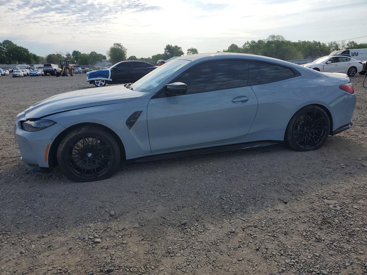 2024 BMW M4 VIN WBS43AZ0XRCN74661 COPART salvage auction — Front End, ID - SALVAGE CERTIFICATE OF TITLE, sold $37,000 on 2026-06-30 (photo 1)