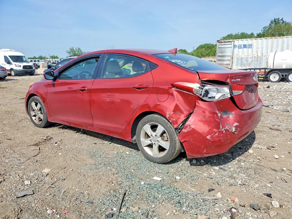 2011 Hyundai Elantra VIN KMHDH4AE3BU108910 COPART salvage auction — FRONT END, Il - Salvage Certificate, sold $425 on 2026-07-29 (photo 2)