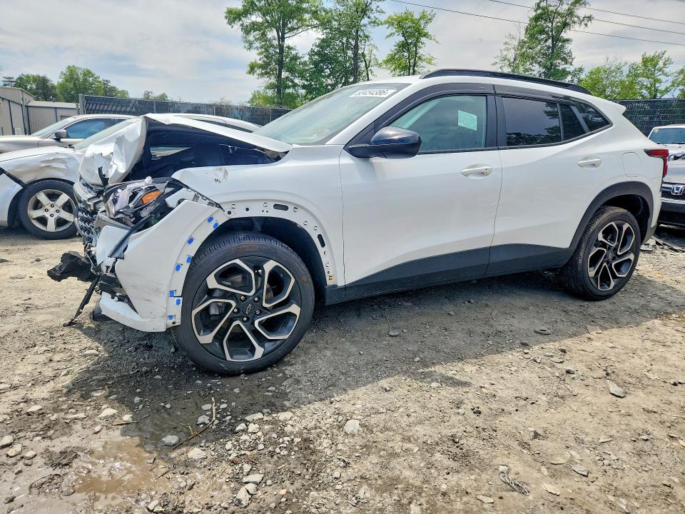 2025 Chevrolet Trax VIN KL77LJEP5SC095171 COPART salvage auction — FRONT END, Md - Cert Of Salvage > 75% Damage, sold $3,350 on 2026-07-28 (photo 1)