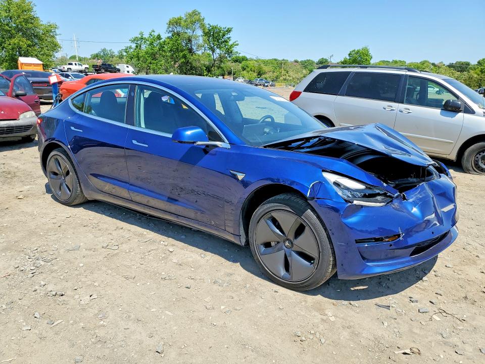 2018 Tesla Model 3 VIN 5YJ3E1EA6JF031861 COPART salvage auction — FRONT END, Md - Cert Of Salvage > 75% Damage, sold $125 on 2026-07-23 (photo 4)