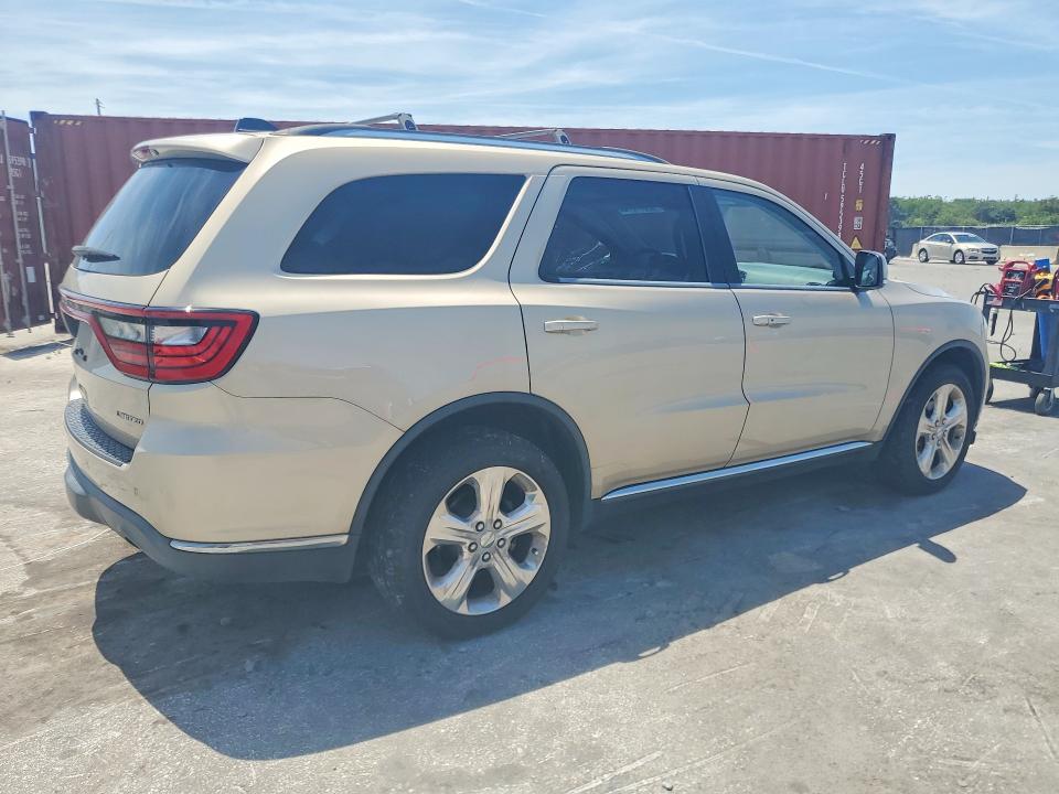 2015 Dodge Durango VIN 1C4RDJDG0FC843843 COPART salvage auction — SIDE, Fl - Cert Of Title Slvg Rebuildable, sold $2,450 on 2026-07-02 (photo 3)