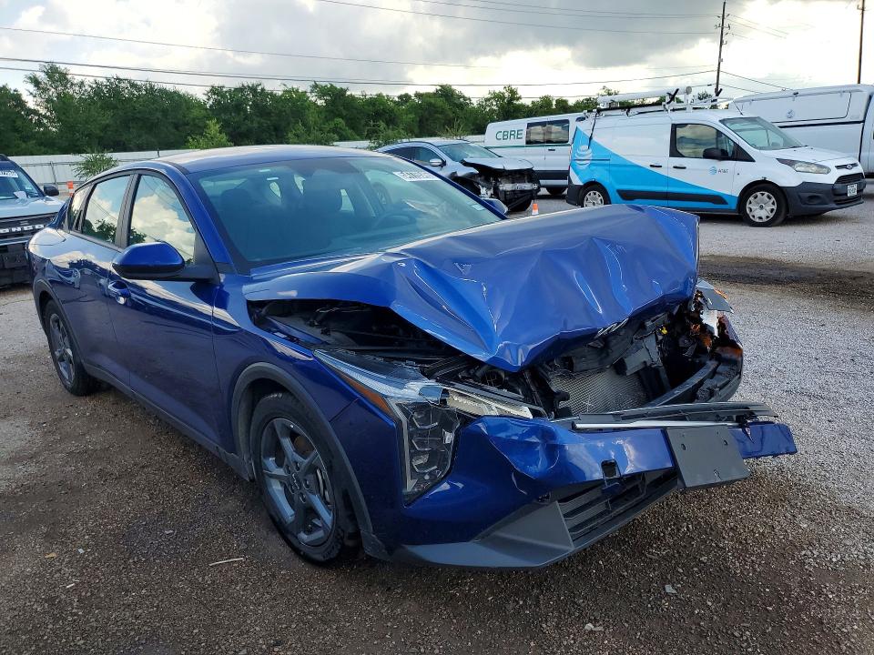 2025 Kia K4 VIN 3KPFT4DE9SE034284 COPART salvage auction — FRONT END, Tx - Nonrepairable Title, sold $6,200 on 2026-07-06 (photo 4)