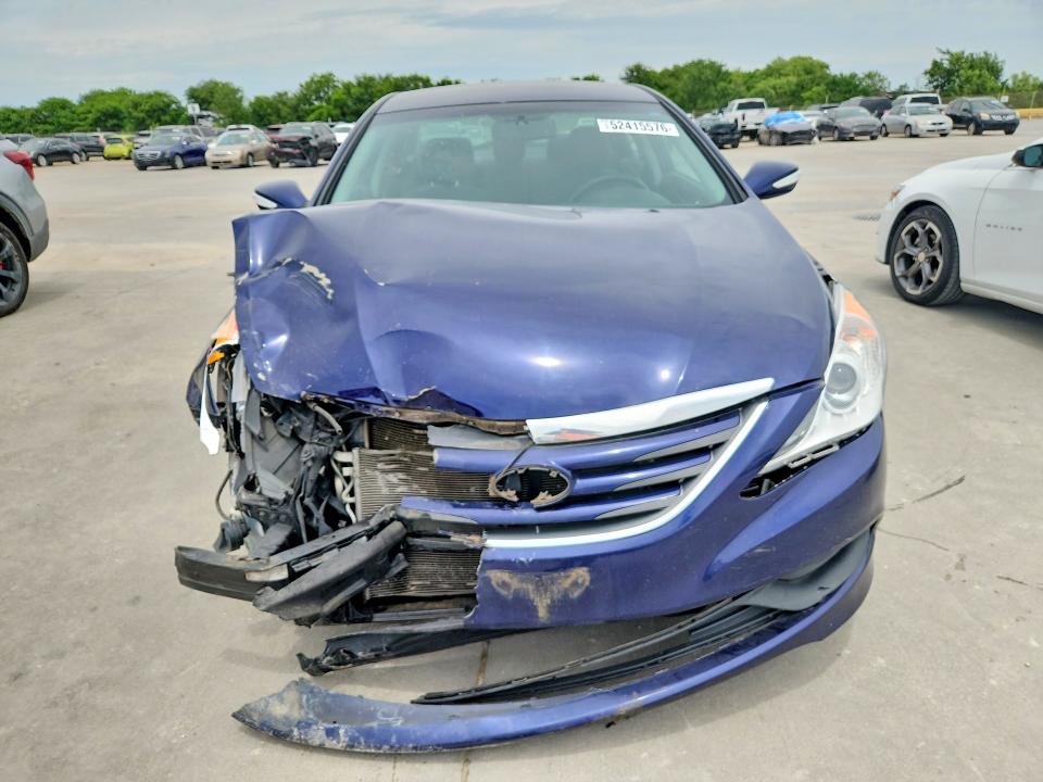 2014 Hyundai Sonata VIN 5NPEB4AC9EH941490 COPART salvage auction — FRONT END, Tx - Salvage Vehicle Title, sold $825 on 2026-07-09 (photo 5)