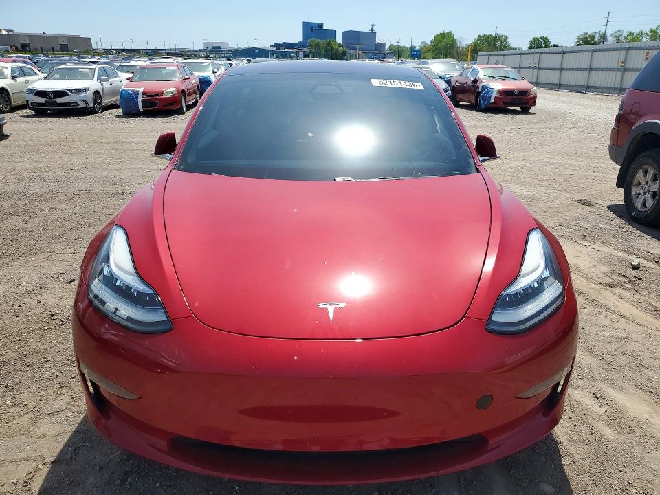 2018 Tesla Model 3 VIN 5YJ3E1EB4JF132874 COPART salvage auction — REAR END, Ia - Cert Of Title-Salvage Title, sold $13,800 on 2026-07-17 (photo 5)