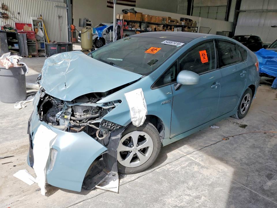 2014 Toyota Prius VIN JTDKN3DU5E1747376 COPART salvage auction — FRONT END, Ne - Cert Of Title-Salvage, sold $500 on 2026-07-14 (photo 1)
