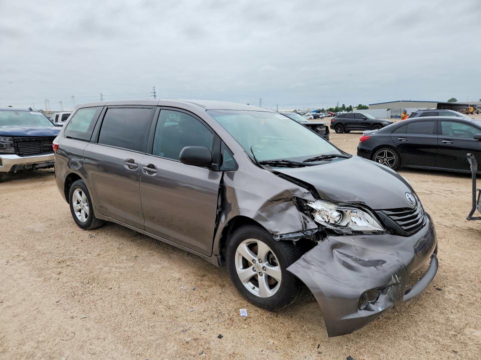 2015 Toyota VIN 5TDZK3DCXFS571525 COPART salvage auction — FRONT END, Tx - Salvage Vehicle Title, sold $3,900 on 2026-07-10 (photo 4)