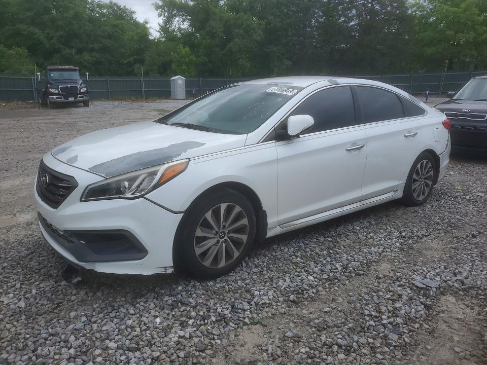 2015 Hyundai Sonata VIN 5NPE34AF0FH103969 COPART salvage auction — FRONT END, Tn - Certificate Of Title (P), sold $2,200 on 2026-07-09 (photo 1)