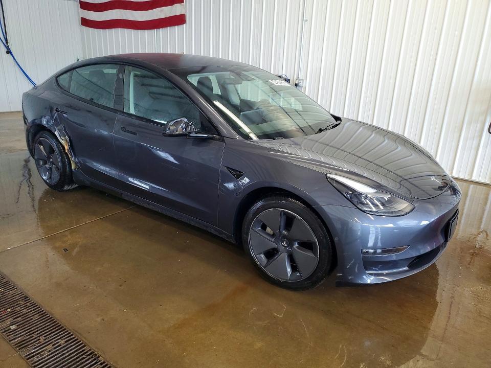 2021 Tesla Model 3 VIN 5YJ3E1EB5MF979696 COPART salvage auction — FRAME DAMAGE, Pa - Certificate Of Salvage, sold $500 on 2026-07-29 (photo 4)