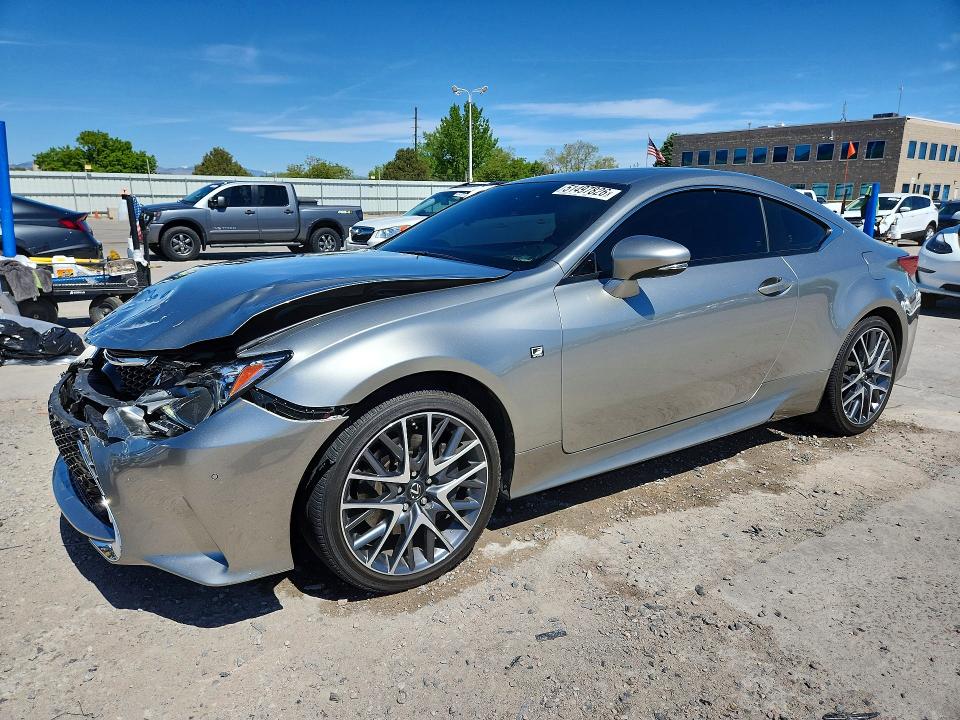 2016 Lexus Rc VIN JTHSM5BC6G5000288 COPART salvage auction — FRONT END, WY - DIS/DLR/EXP ONLY CLEAN TITLE, sold $5,200 on 2026-07-27 (photo 1)