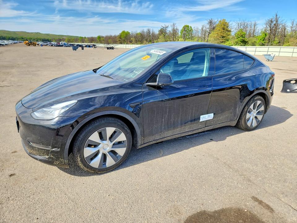 2022 Tesla Model y VIN 7SAYGAEE3NF378284 COPART salvage auction — WATER/FLOOD, Ny - Mv907A-Flood Salvage, sold $12,400 on 2026-07-13 (photo 1)
