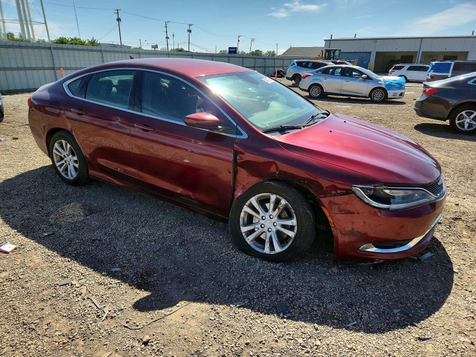 2015 Chrysler 200 VIN 1C3CCCAB9FN749739 COPART salvage auction — FRONT END, Il - Salvage Certificate, sold $225 on 2026-07-03 (photo 4)