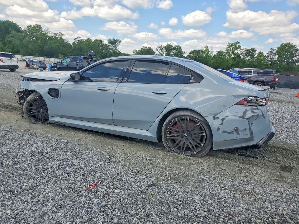 2026 BMW M5 VIN WBS83FK05TCV68511 COPART salvage auction — FRONT END, Md - Cert Of Salvage > 75% Damage (P), sold $44,250 on 2026-07-06 (photo 2)