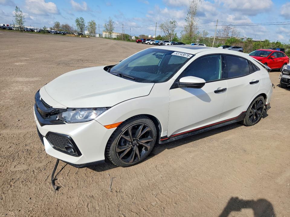 2018 Honda Civic VIN SHHFK7G40JU307644 COPART salvage auction — REAR END, Qc - Gravement Accidente, sold $3,150 on 2026-07-07 (photo 1)