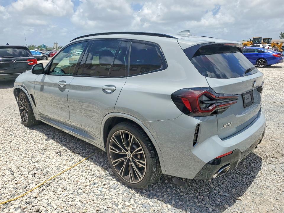 2023 BMW X3 VIN 5UX43DP0XP9N98219 COPART salvage auction — SIDE, Fl - Cert Of Title Slvg Rebuildable, sold $23,200 on 2026-07-07 (photo 2)