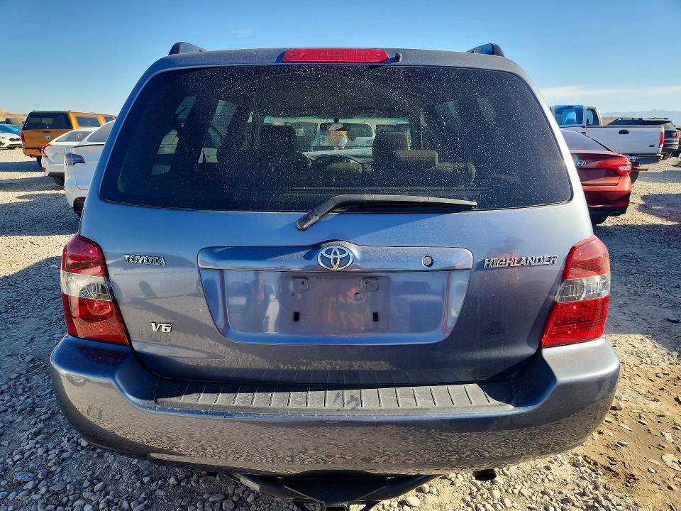 2004 Toyota Highlander VIN JTEDP21A040035445 COPART salvage auction — FRONT END, Ut - Salvage Certificate, sold $1,250 on 2026-07-31 (photo 6)
