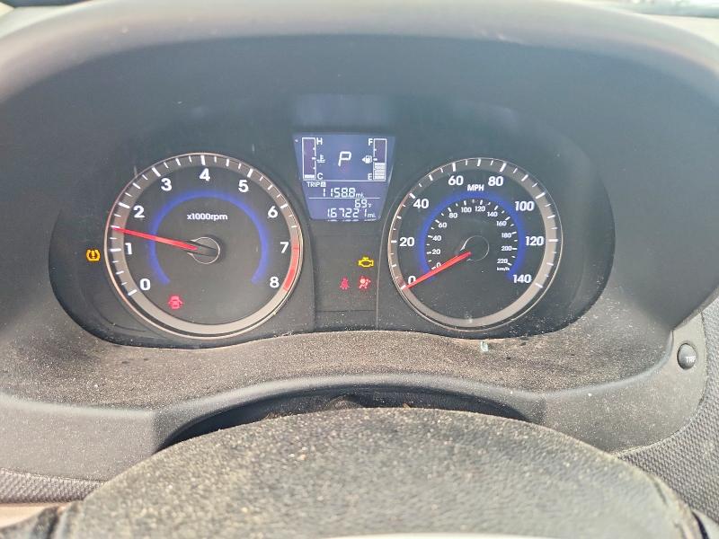 2017 Hyundai Accent VIN KMHCT4AE2HU374972 COPART salvage auction — ALL OVER, Mo - Salvage Certificate Of Title, sold $70 on 2026-07-21 (photo 9)