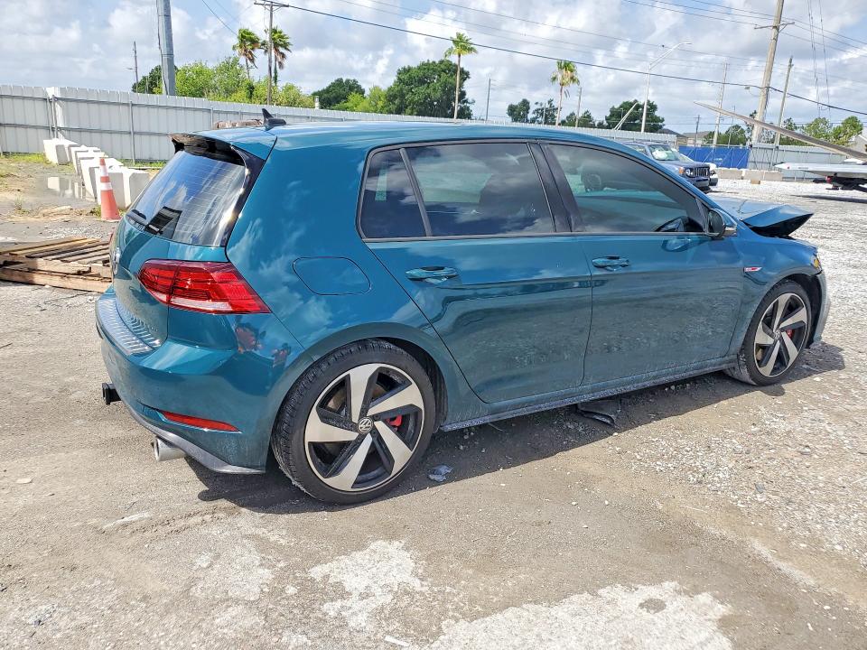 2019 Volkswagen Gti VIN 3VW6T7AUXKM001987 COPART salvage auction — FRONT END, Fl - Cert Of Title Slvg Rebuildable, sold $10,100 on 2026-07-06 (photo 3)