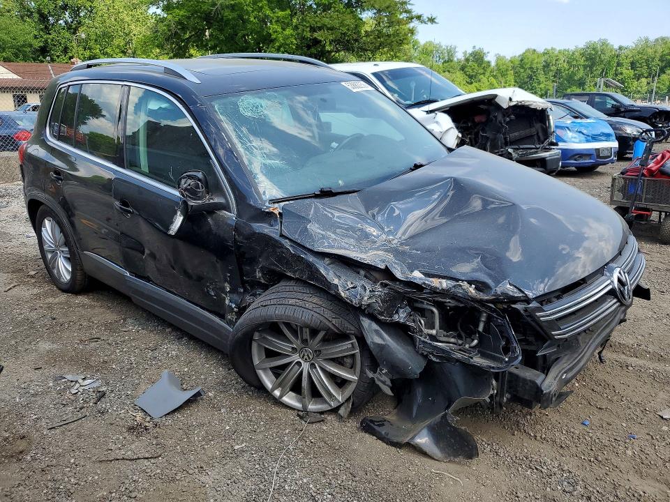 2015 Volkswagen Tiguan VIN WVGBV7AX2FW518840 COPART salvage auction — FRONT END, Md - Cert Of Salvage > 75% Damage, sold $375 on 2026-07-21 (photo 4)