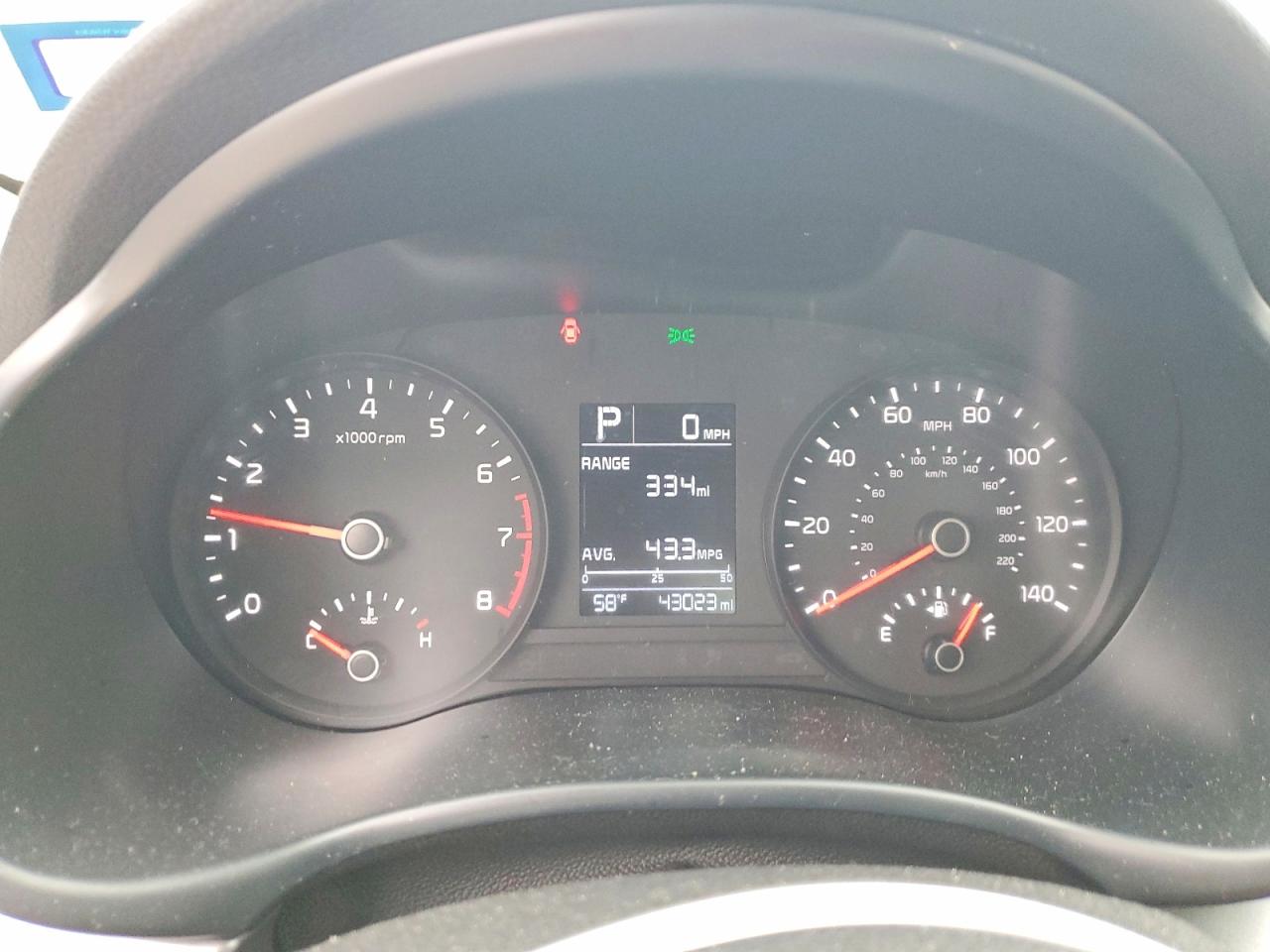 2023 Kia Rio VIN 3KPA24AD1PE598107 COPART salvage auction — Rear End, TX - SALVAGE VEHICLE TITLE, sold $4,400 on 2026-06-25 (photo 9)