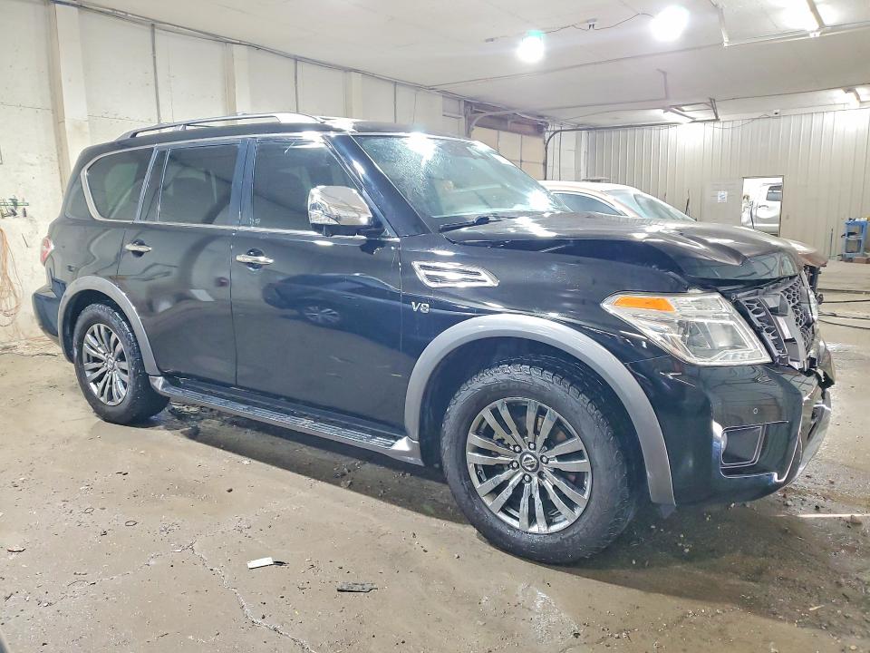 2018 Nissan Armada VIN JN8AY2NF6J9332466 COPART salvage auction — FRONT END, Tn - Salvage Certificate, sold $4,800 on 2026-07-21 (photo 4)