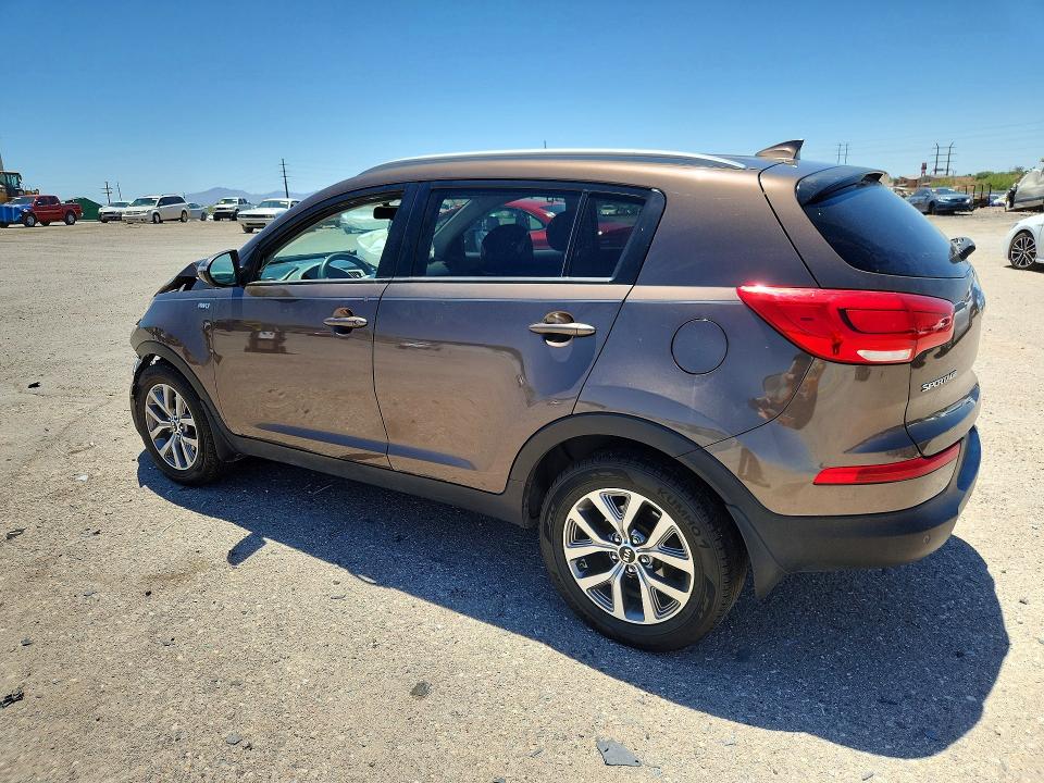2014 Kia Sportage VIN KNDPBCAC2E7547773 COPART salvage auction — FRONT END, Az - Cert Of Title - Salvage, sold $625 on 2026-07-06 (photo 2)