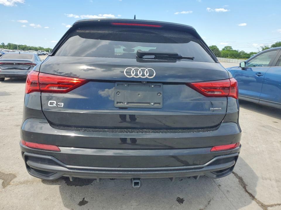 2022 Audi Q3 VIN WA1DECF38N1028291 COPART salvage auction — SIDE, Tn - Salvage Certificate, sold $7,500 on 2026-07-20 (photo 6)