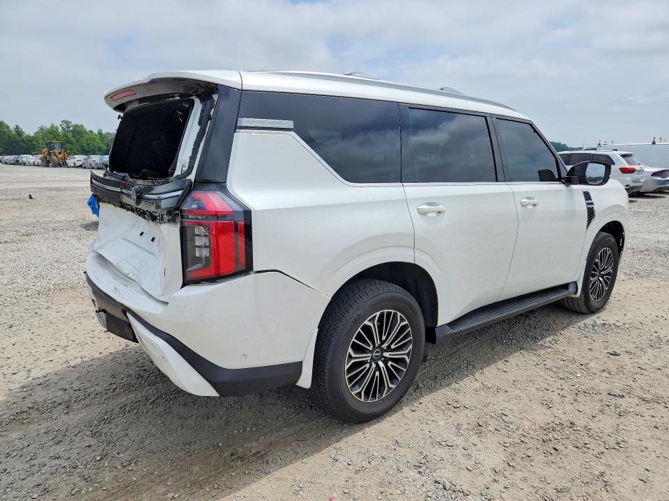 2025 Nissan Armada VIN JN8AY3BA0S9002242 COPART salvage auction — REAR END, Nc - Salvage Certificate Of Title, sold $34,000 on 2026-07-27 (photo 3)