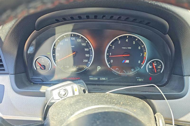 2016 BMW M5 VIN WBSFV9C55GD595740 COPART salvage auction — NORMAL WEAR, Tx - Certificate Of Title (P), sold $11,700 on 2026-07-09 (photo 8)
