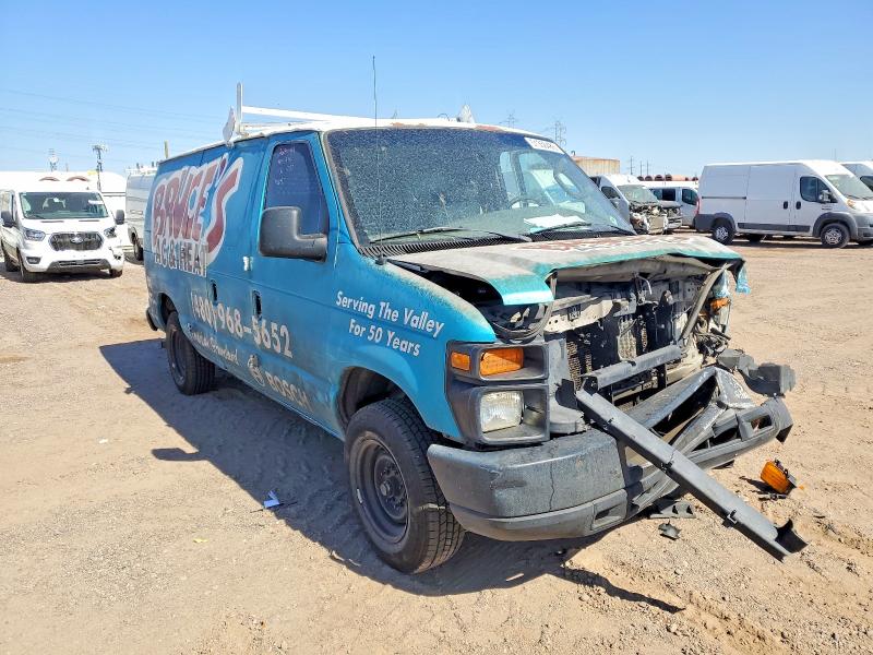 2008 Ford Econoline VIN 1FTNE14WX8DA34009 COPART salvage auction — FRONT END, Az - Cert Of Title - Salvage, sold $150 on 2026-07-09 (photo 1)