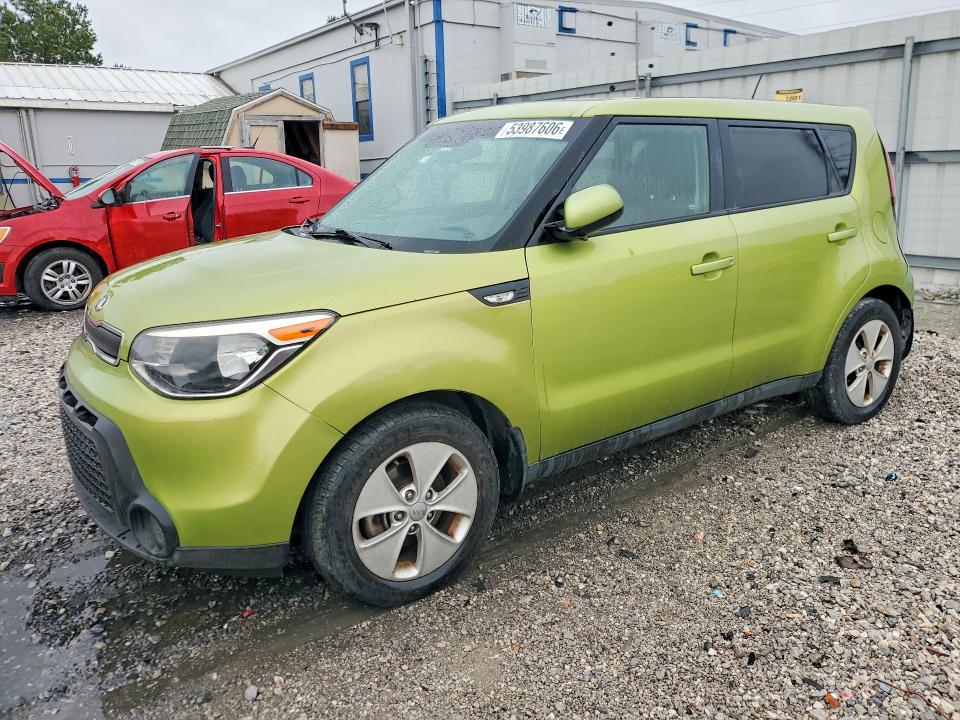 2014 Kia Soul VIN KNDJN2A2XE7040621 COPART salvage auction — REAR END, Ar - Cert Of Title-Salvage, sold $325 on 2026-07-27 (photo 1)