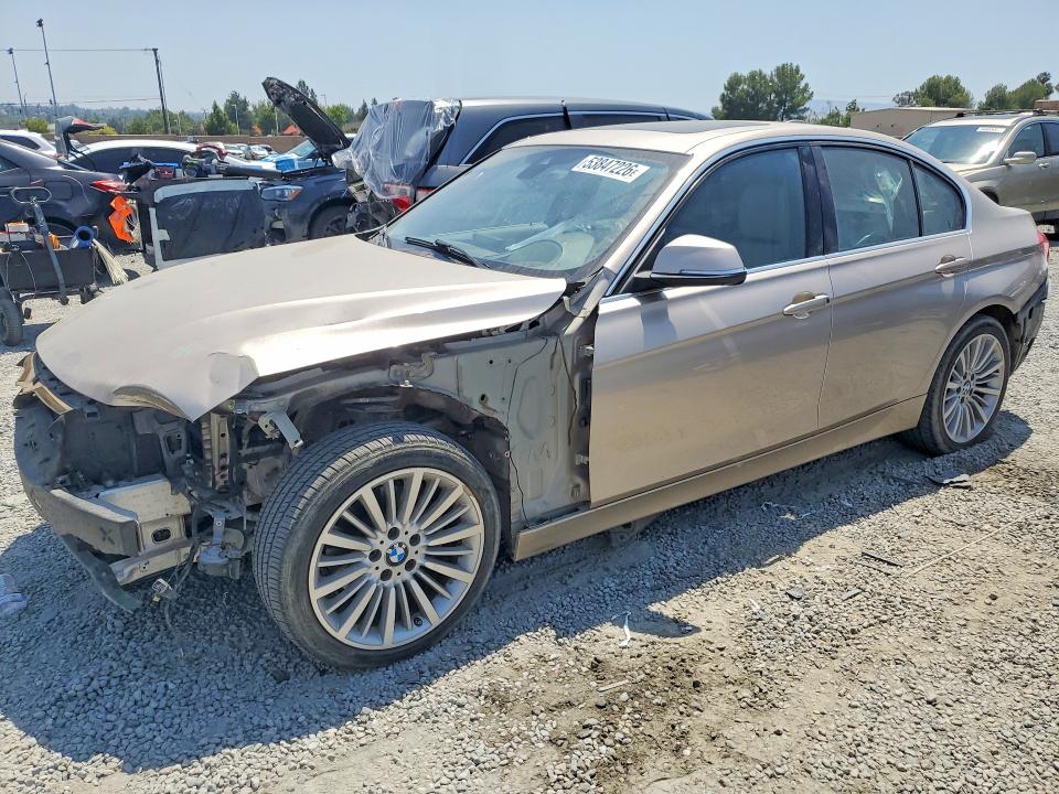 2015 BMW 3 series VIN WBA3C1C54FP854195 COPART salvage auction — FRONT END, CA - SALVAGE CERTIFICATE, sold $775 on 2026-07-08 (photo 1)