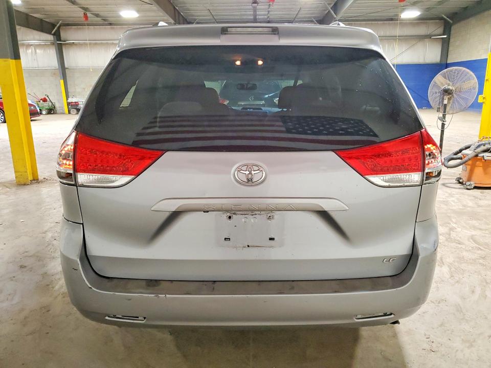 2011 Toyota Sienna VIN 5TDKK3DC2BS085710 COPART salvage auction — REAR END, IN - CERTIFICATE OF TITLE, sold $20 on 2026-07-28 (photo 6)