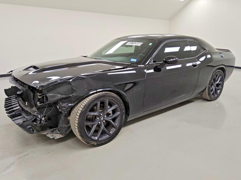 2023 Dodge Challenger VIN 2C3CDZBT8PH669575 COPART salvage auction — FRONT END, Tx - Certificate Of Title, sold $9,900 on 2026-07-28 (photo 1)