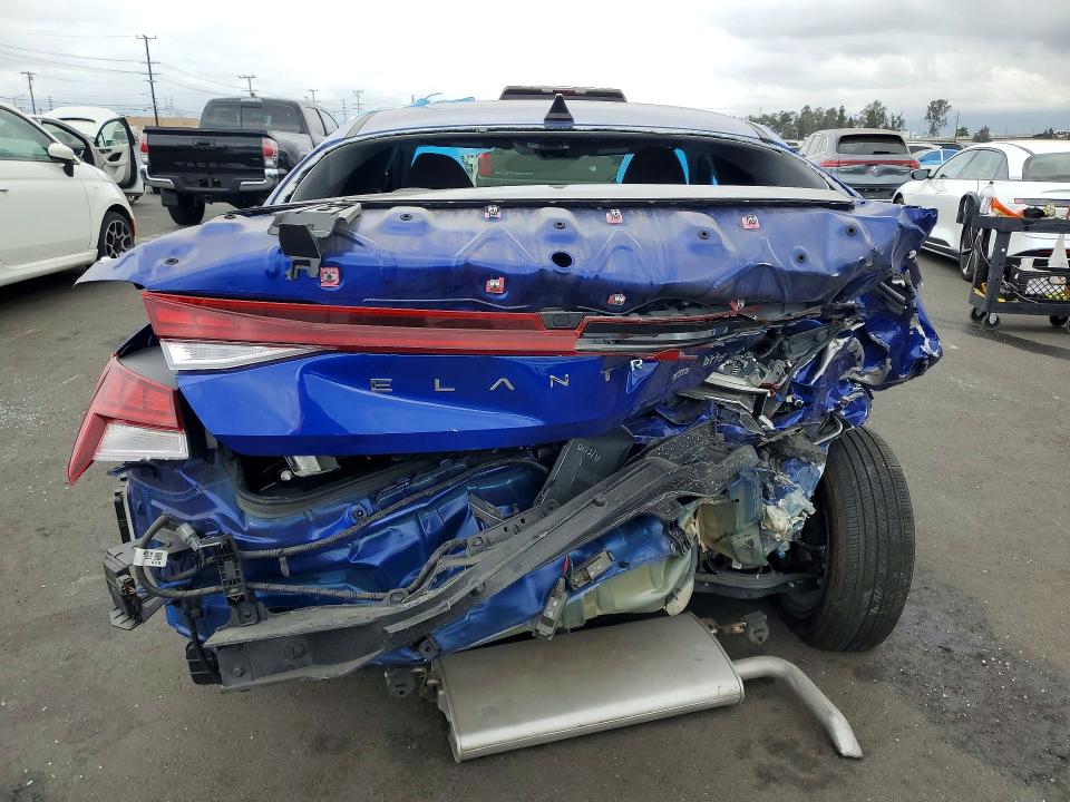 2023 Hyundai Elantra VIN KMHLM4AJ0PU083959 COPART salvage auction — REAR END, Ca - Salvage Certificate, sold $575 on 2026-07-13 (photo 6)