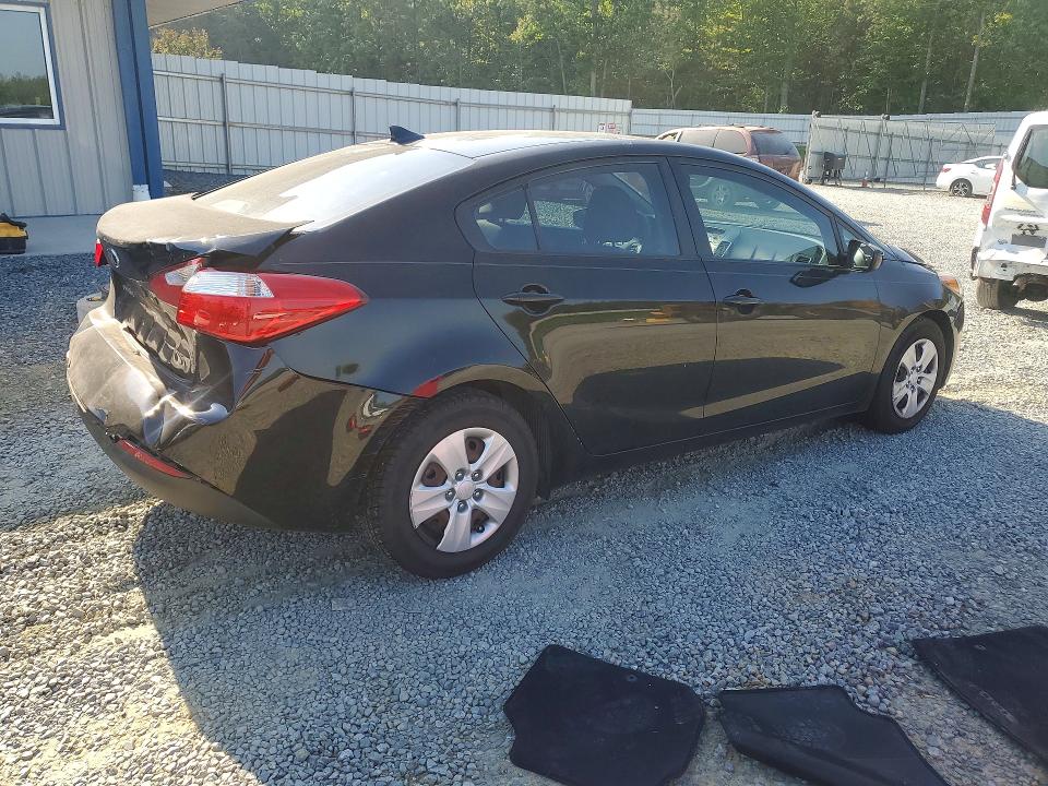 2016 Kia Forte VIN KNAFK4A65G5536483 COPART salvage auction — REAR END, Nc - Salvage Certificate Of Title, sold $1,250 on 2026-07-16 (photo 3)
