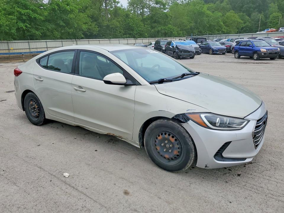 2017 Hyundai Elantra VIN KMHD74LF4HU127564 COPART salvage auction — UNDERCARRIAGE, PA - CERTIFICATE OF SALVAGE, sold $1,200 on 2026-07-02 (photo 4)