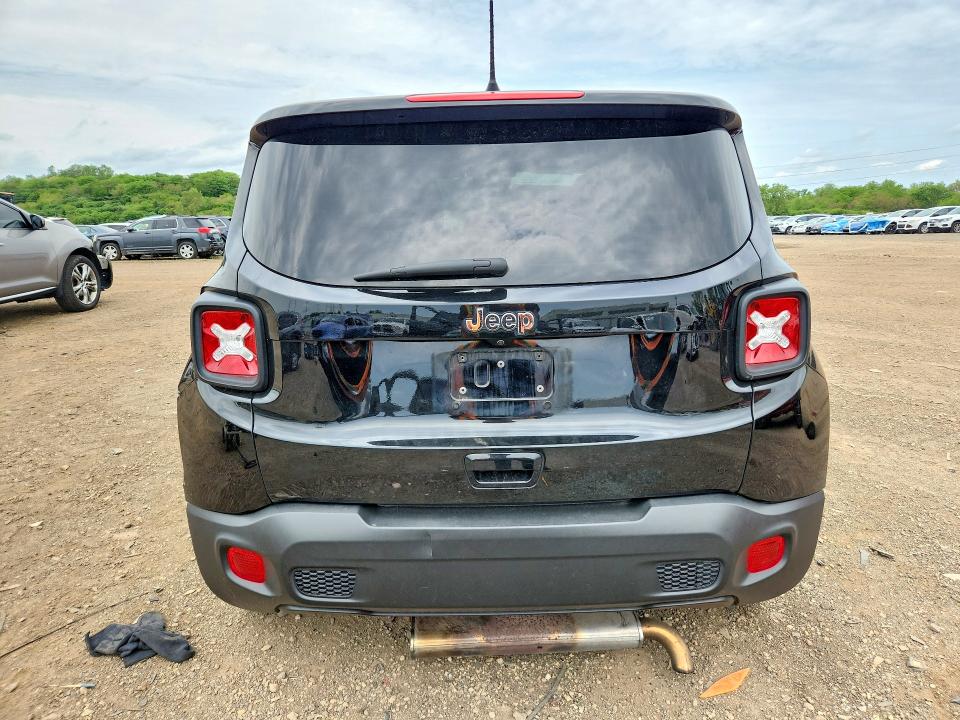 2020 Jeep Renegade VIN ZACNJAAB2LPM27765 COPART salvage auction — FRONT END, Il - Salvage Certificate, sold $475 on 2026-07-24 (photo 6)