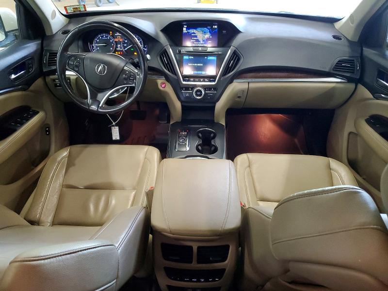 2018 Acura Mdx VIN 5J8YD4H57JL028832 COPART salvage auction — FRONT END, Mt - Certificate Of Title, sold $7,500 on 2026-07-27 (photo 8)