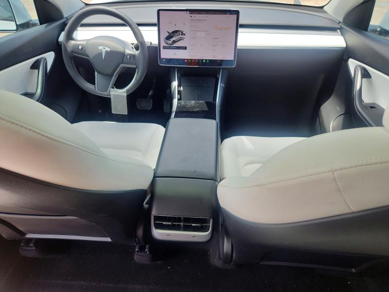 2021 Tesla Model y VIN 5YJYGDEE1MF102893 COPART salvage auction — FRONT END, Tx - Salvage Vehicle Title, sold $1,500 on 2026-07-29 (photo 8)