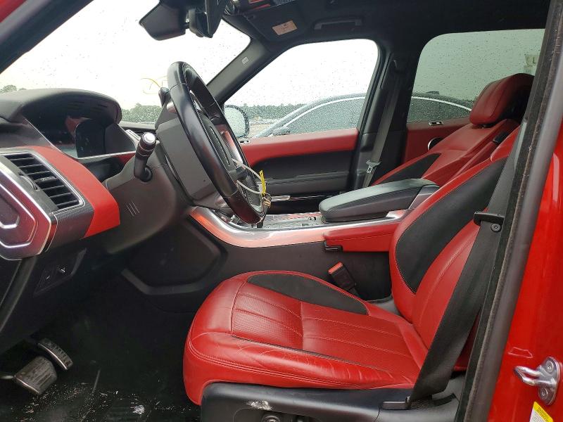 2018 Land rover RANGE ROVER VIN SALWR2RE5JA800565 COPART salvage auction — FRONT END, Tx - Salvage Vehicle Title, sold $12,200 on 2026-07-17 (photo 7)