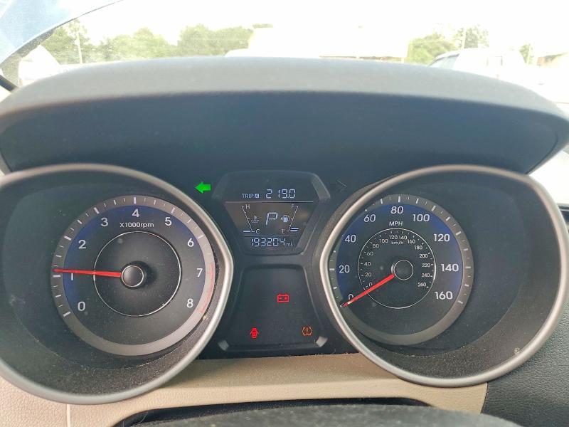 2014 Hyundai Elantra VIN KMHDH4AE6EU042549 COPART salvage auction — FRONT END, Sc - Cert Of Title-Salvage, sold $725 on 2026-07-24 (photo 9)