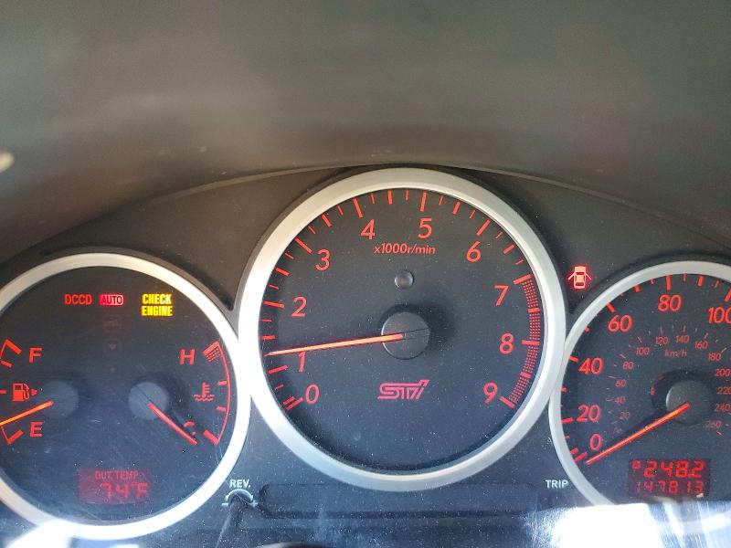 2007 Subaru Impreza VIN JF1GD76677L523974 COPART salvage auction — SIDE, WA - BILL OF SALE, sold $4,100 on 2026-07-24 (photo 9)