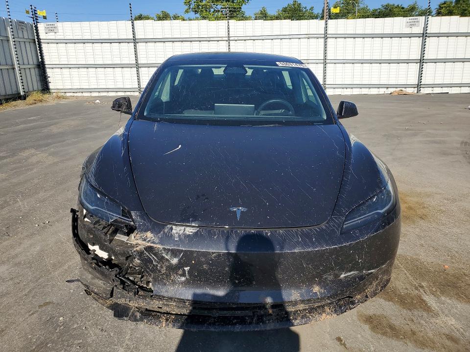 2024 Tesla Model 3 VIN 5YJ3E1EA2RF731095 COPART salvage auction — REAR END, Ca - Salvage Certificate, sold $7,500 on 2026-07-07 (photo 5)