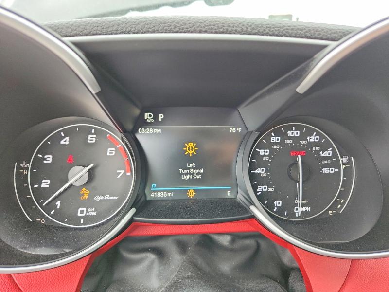 2021 Alfa romeo Giulia VIN ZARFANAN5M7643039 COPART salvage auction — FRONT END, Il - Salvage Certificate, sold $4,050 on 2026-08-03 (photo 9)