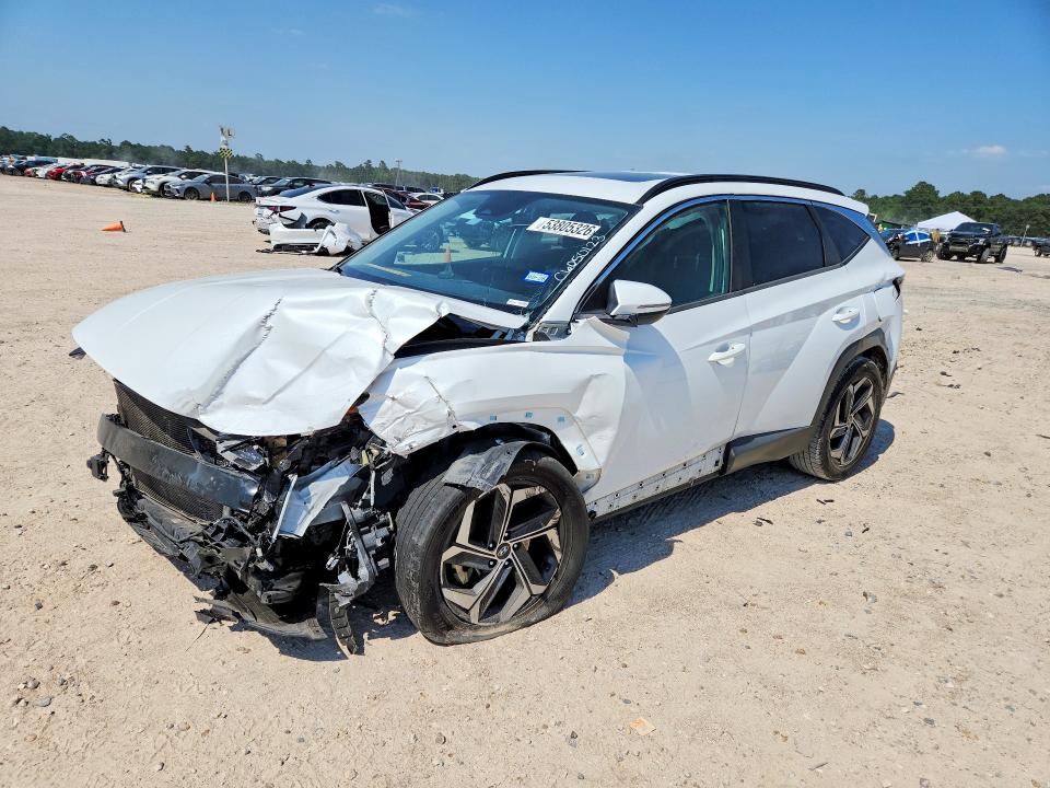 2022 Hyundai Tucson VIN 5NMJF3AE2NH070766 COPART salvage auction — FRONT END, Tx - Salvage Vehicle Title, sold $3,500 on 2026-07-09 (photo 1)