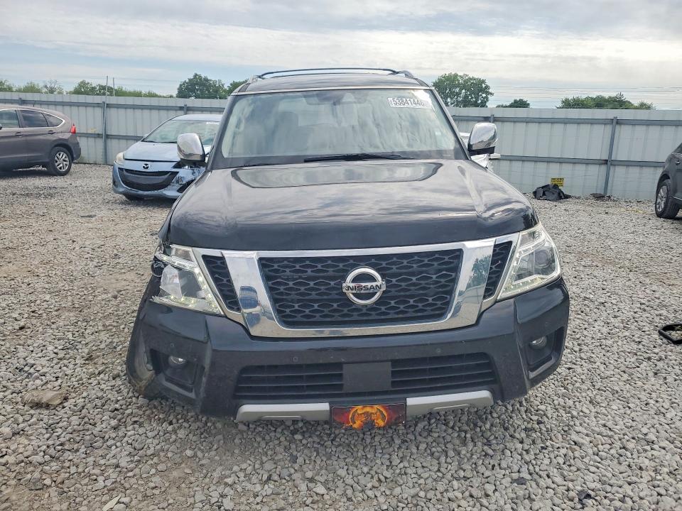 2018 Nissan Armada VIN JN8AY2NE2J9733861 COPART salvage auction — FRONT END, Oh - Cert Of Title-Salvage, sold $7,300 on 2026-07-17 (photo 5)