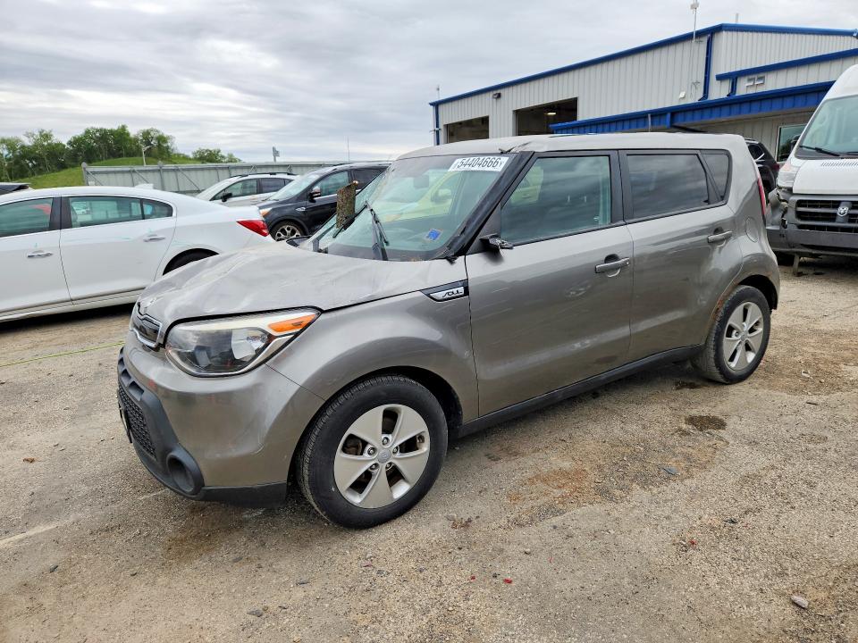 2014 Kia Soul VIN KNDJP3A58E7014464 COPART salvage auction — FRONT END, Ia - Cert Of Title-Salvage Title, sold $450 on 2026-07-14 (photo 1)
