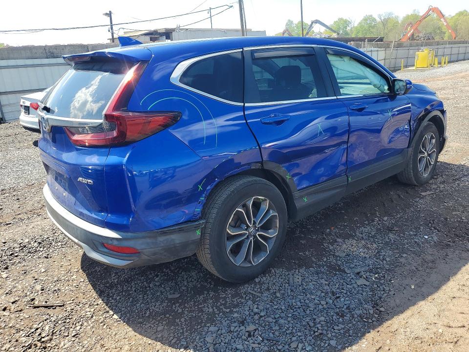 2021 Honda Cr-v VIN 7FARW2H50ME006412 COPART salvage auction — SIDE, Nj - Cert Of Title-Salvage, sold $7,400 on 2026-07-14 (photo 3)