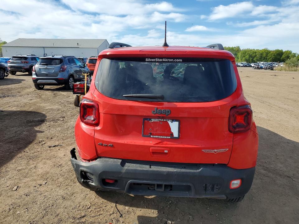 2019 Jeep Renegade VIN ZACNJBC10KPK08750 COPART salvage auction — ROLLOVER, Oh - Cert Of Title-Salvage, sold $125 on 2026-08-20 (photo 6)